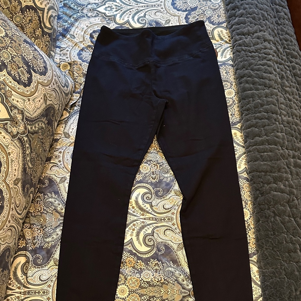White House denim dark rinse Market Runway Leggings in dark denim